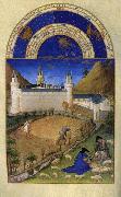 LIMBOURG brothers, Les trs riches heures du Duc de Berry: Juillet (July) dh